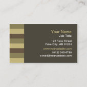 同世代の人は(モカ)名刺を縞で飾ります 名刺 (裏面)