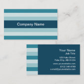 同世代の人は(氷の)名刺を縞で飾ります 名刺 (正面/裏面)