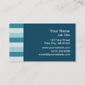 同世代の人は(氷の)名刺を縞で飾ります 名刺 (裏面)