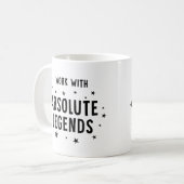 同僚おもしろいとしてAbsolute Legendsを使用する コーヒーマグカップ (正面左)