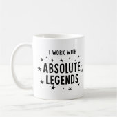 同僚おもしろいとしてAbsolute Legendsを使用する コーヒーマグカップ (左)