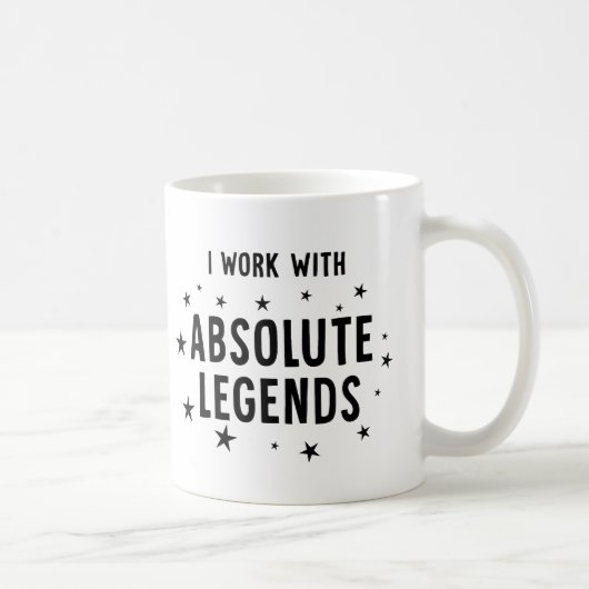 同僚おもしろいとしてAbsolute Legendsを使用する コーヒーマグカップ (右)