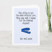 同僚おもしろいのことわざを早く回復する シーズンカード (正面)