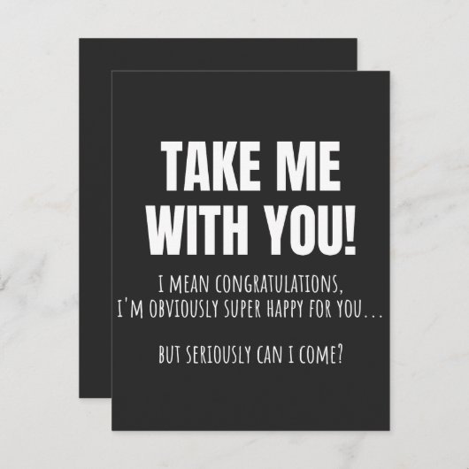 同僚おもしろいの別れのマグ離れボー サンキューカード (正面/裏面)