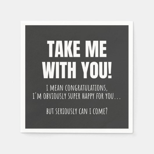 同僚おもしろいの別れのマグ離れボー スタンダードカクテルナプキン (正面)