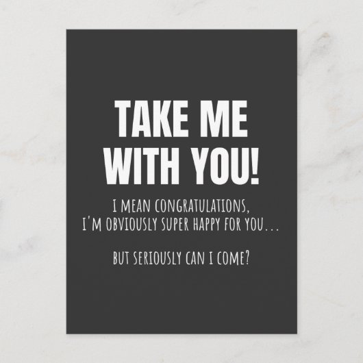 同僚おもしろいの別れのマグ離れボー ポストカード (正面)