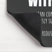 同僚おもしろいの別れのマグ離れボー マウスパッド (コーナー)