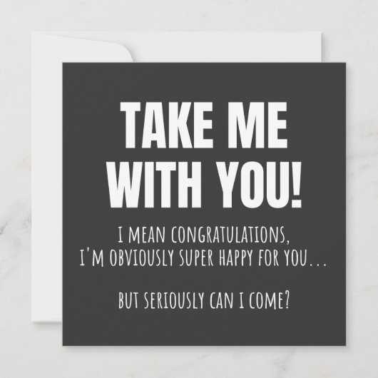 同僚おもしろいの別れのマグ離れボー 招待状 (正面)