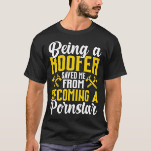 同僚おもしろい用屋根葺きギフト Tシャツ