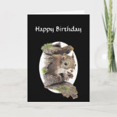 同僚おもしろい誕生日、ユーモア感覚、リス カード (正面)