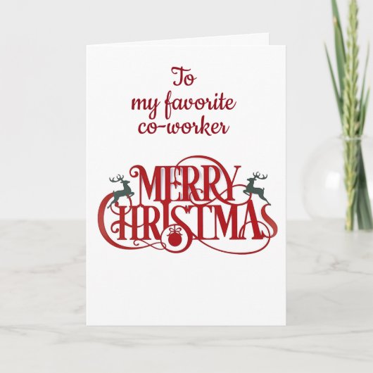 **同僚お気に入りののホリデーカードへ シーズンカード (正面)