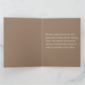 同僚からの大きな「元気を取る」挨拶 カード (内部)