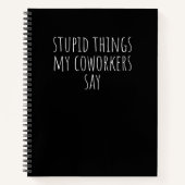 同僚がギフトギフトメおもしろいートと言う愚かなこと ノートブック (正面)