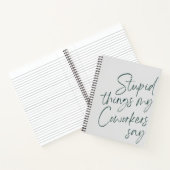 同僚がギャグの贈り物をおもしろい言う愚かな事 ノートブック (内部)