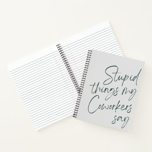 同僚がギャグの贈り物をおもしろい言う愚かな事 ノートブック (内部)