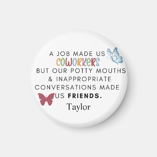 同僚が友達に - 職場でできた友情 マグネット (正面)