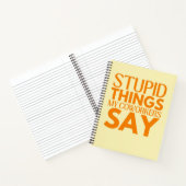 同僚が贈り物を言う愚かおもしろいなもの ノートブック (内部)