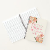 同僚が贈り物を言う愚かおもしろいなもの ノートブック (内部)