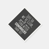 同僚さよなら |共同ワーカーの移動 |の離れギフト スタンダードカクテルナプキン (角)