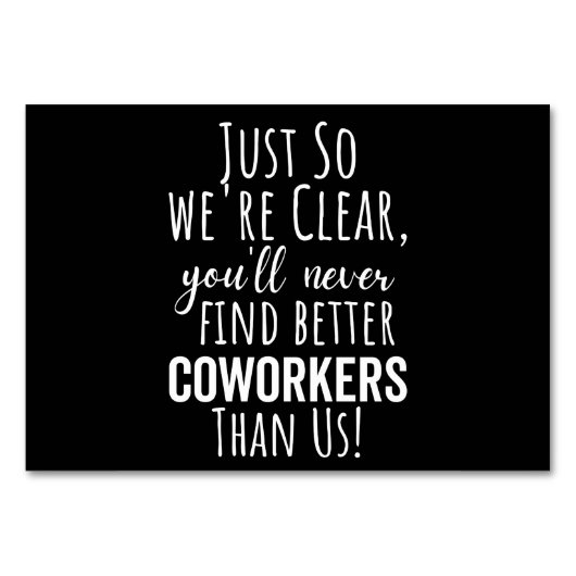 同僚さよなら |共同ワーカーの移動 |の離れギフト テーブルナンバー (正面)