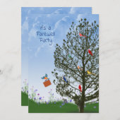 同僚との別離パーティ 招待状 (正面/裏面)