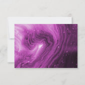 同僚とピンク大理石、金ゴールド枠 ノートカード (裏面)