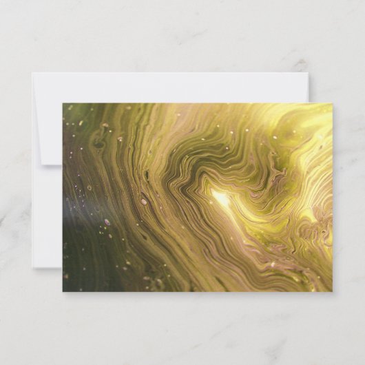 同僚とブライトイエロー大理石、金ゴールド  ノートカード (裏面)