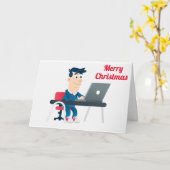 同僚と友人のカードにクリスマスを祝う カード (黄色い花)