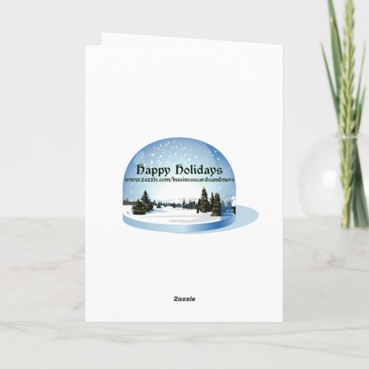 同僚と家族のためのクリスマスカード シーズンカード (裏面)