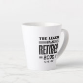 同僚に対する退職カスタム贈与 カフェラテマグ (右アングル)