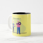 同僚に対する退職贈与 ツートーンマグカップ (正面左)