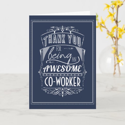 同僚に感謝 カード (黄色い花)