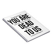 同僚のおかしなマグカップ、あなたは死ぬ ノートブック (右側)