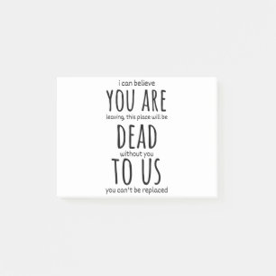 同僚のおかしなマグカップ、あなたは死ぬ ポストイット