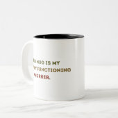 同僚のおもしろいコーヒーマグのギフト、オフィスのユーモアのギフト ツートーンマグカップ (正面左)