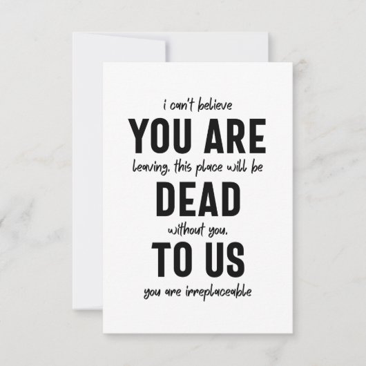 同僚のお別れ、退職、同僚のお別れ サンキューカード (正面)