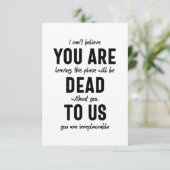 同僚のお別れ、退職、同僚のお別れ サンキューカード (スタンド正面)