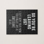 同僚のお別れ、退職、同僚、さよなら ジグソーパズル (横)