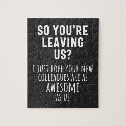 同僚のお別れ、退職、同僚、さよなら ジグソーパズル (縦)