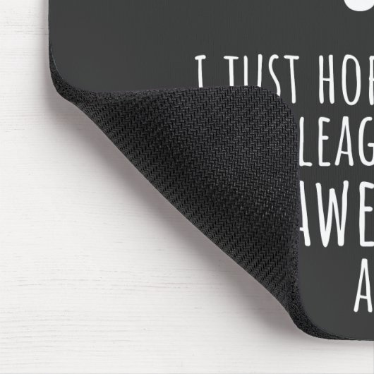 同僚のお別れ、退職、同僚、さよなら マウスパッド (コーナー)