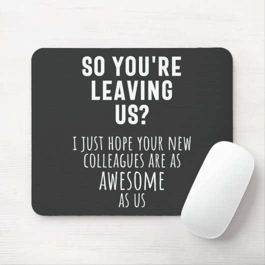 同僚のお別れ、退職、同僚、さよなら マウスパッド (マウス)