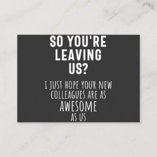 同僚のお別れ、退職、同僚、さよなら 名刺