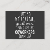 同僚のさよなら |同僚の引っ越し |の贈離れり物 名刺 (正面)