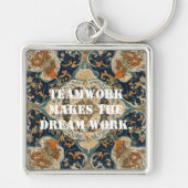 同僚のためのクリスマスバルクギフトペルシャのタイル キーホルダー (正面)