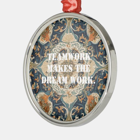 同僚のためのクリスマスバルクギフトペルシャのタイル メタルオーナメント (左)