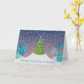 同僚のクリスマスカード カード (黄色い花)