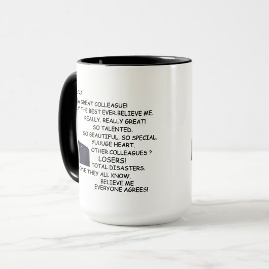 同僚のトランプカスタムのギフトユーモアのある，トランプ マグカップ (正面左)