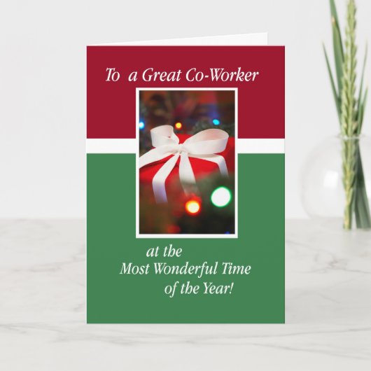 同僚の休日のプレゼント シーズンカード (正面)