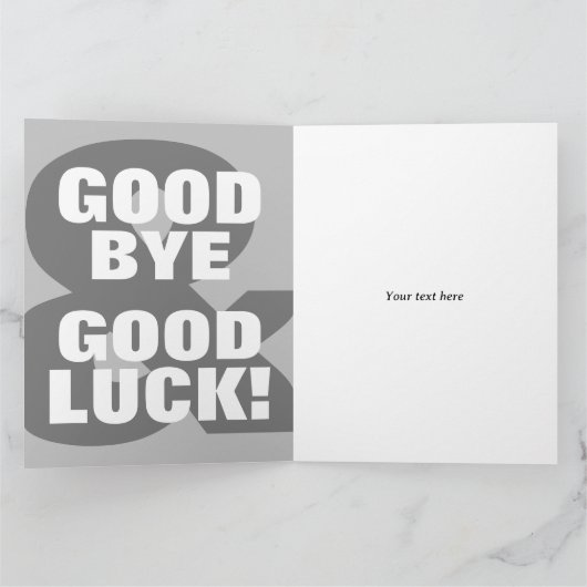 同僚の別れや幸運のカード カード (内部)