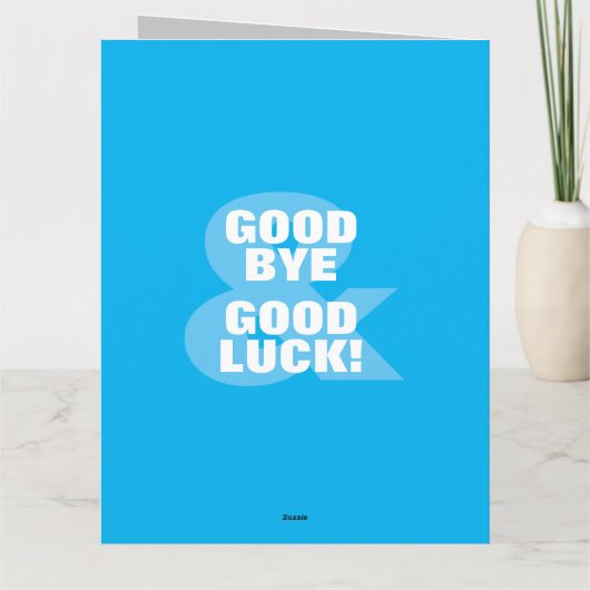 同僚の別れや幸運のカード カード (裏面)